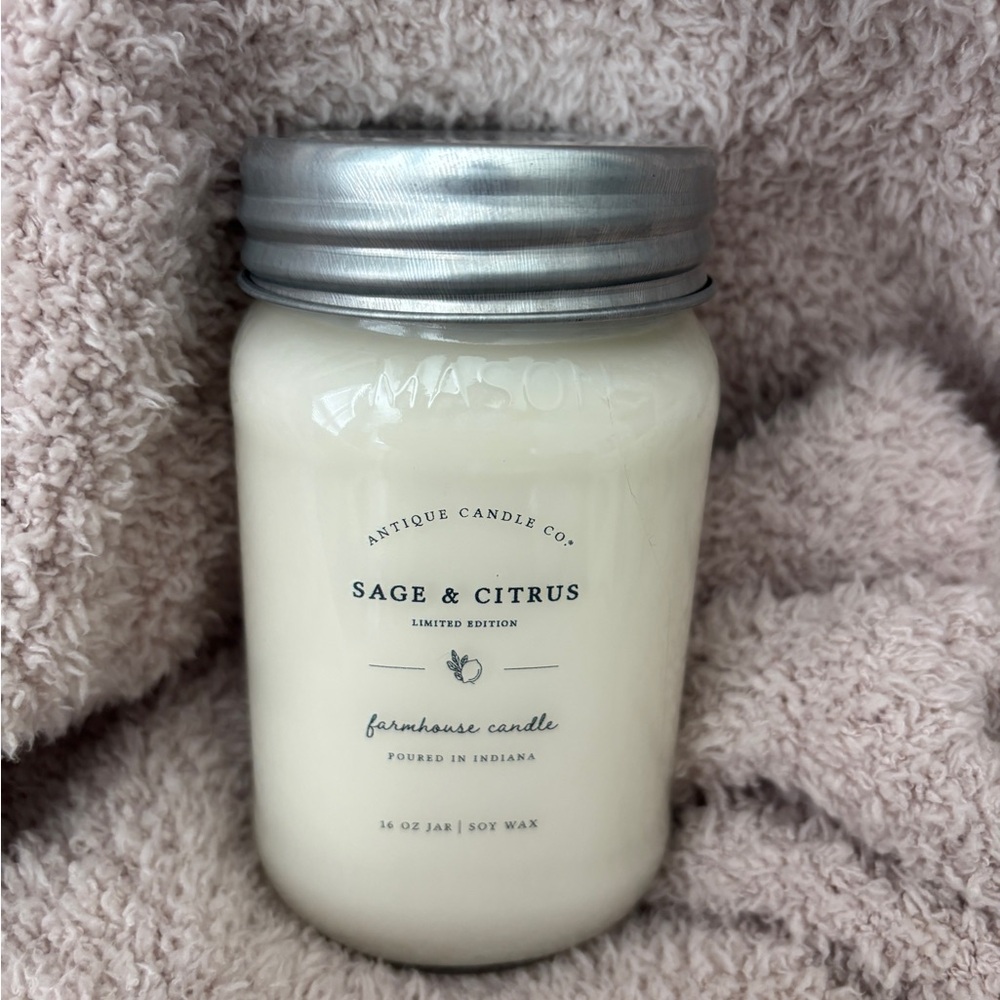 Sage & Citrus Jar Candle - Cream